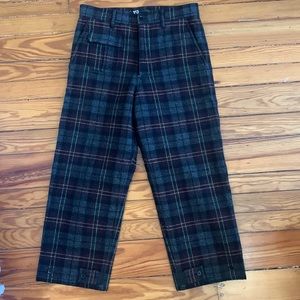 Y-3 plaid wool pants